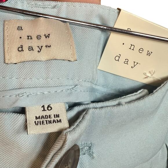 NWT A New Day light baby blue wide leg high rise pants - Women's 16 - Picture 6 of 6